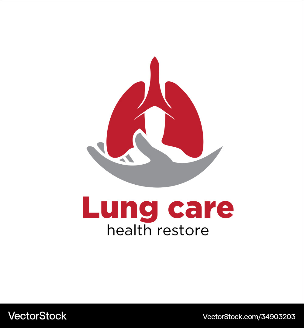 Lungenpflege Stiftung und medizinische Logo Designs Lungenpflege Stiftung und medizinische Logo Designs vektorbild