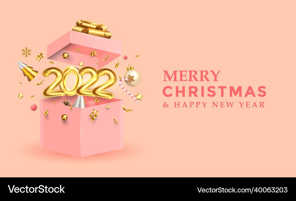 Modern merry christmas greeting card design Modern merry christmas greeting card design vector image