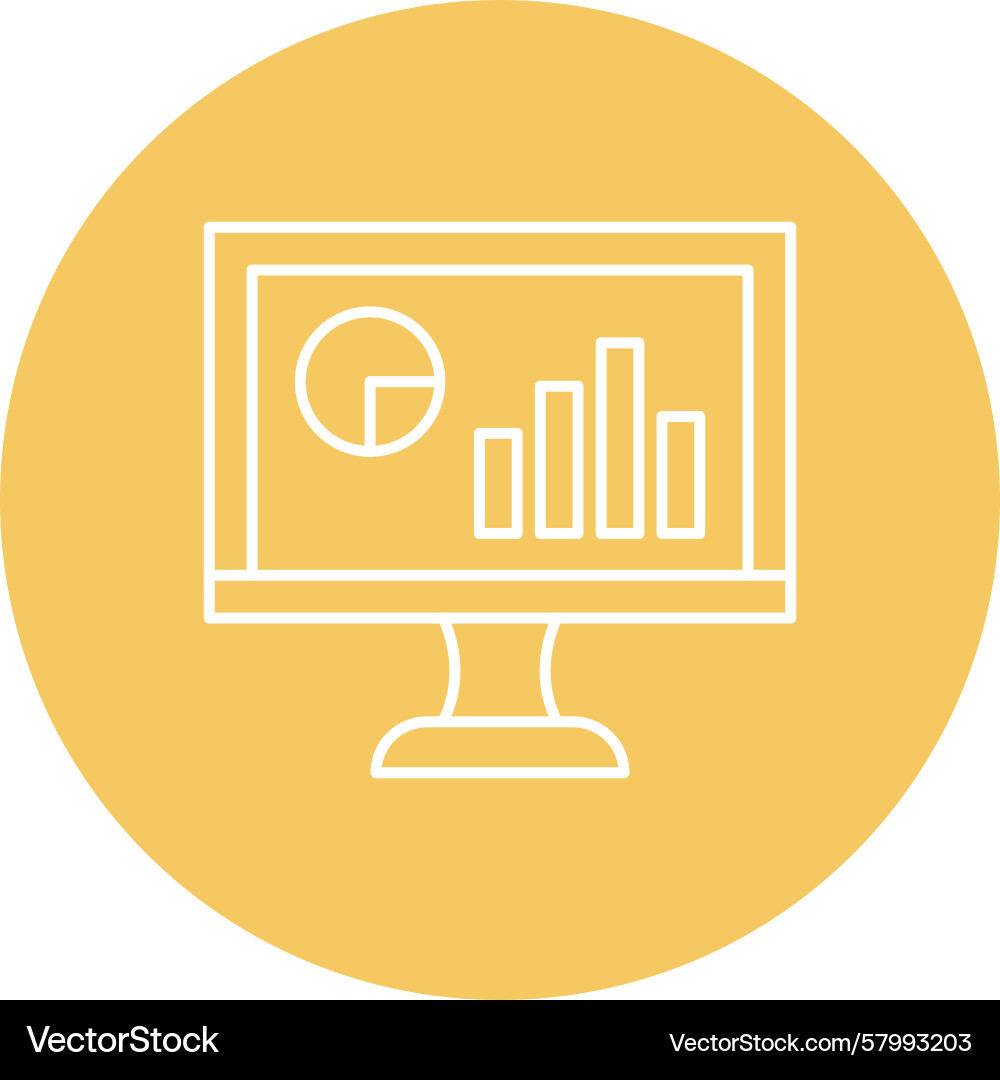 Multi-Line Dashboard Charts Vector Image