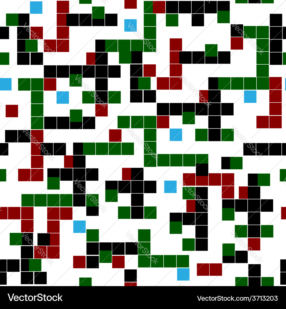 Seamless abstract pattern with squares vector image