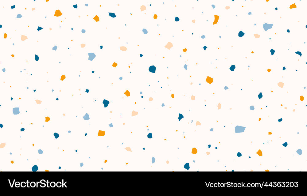 Terrazzo seamless pattern repeating floor texture Vector Image