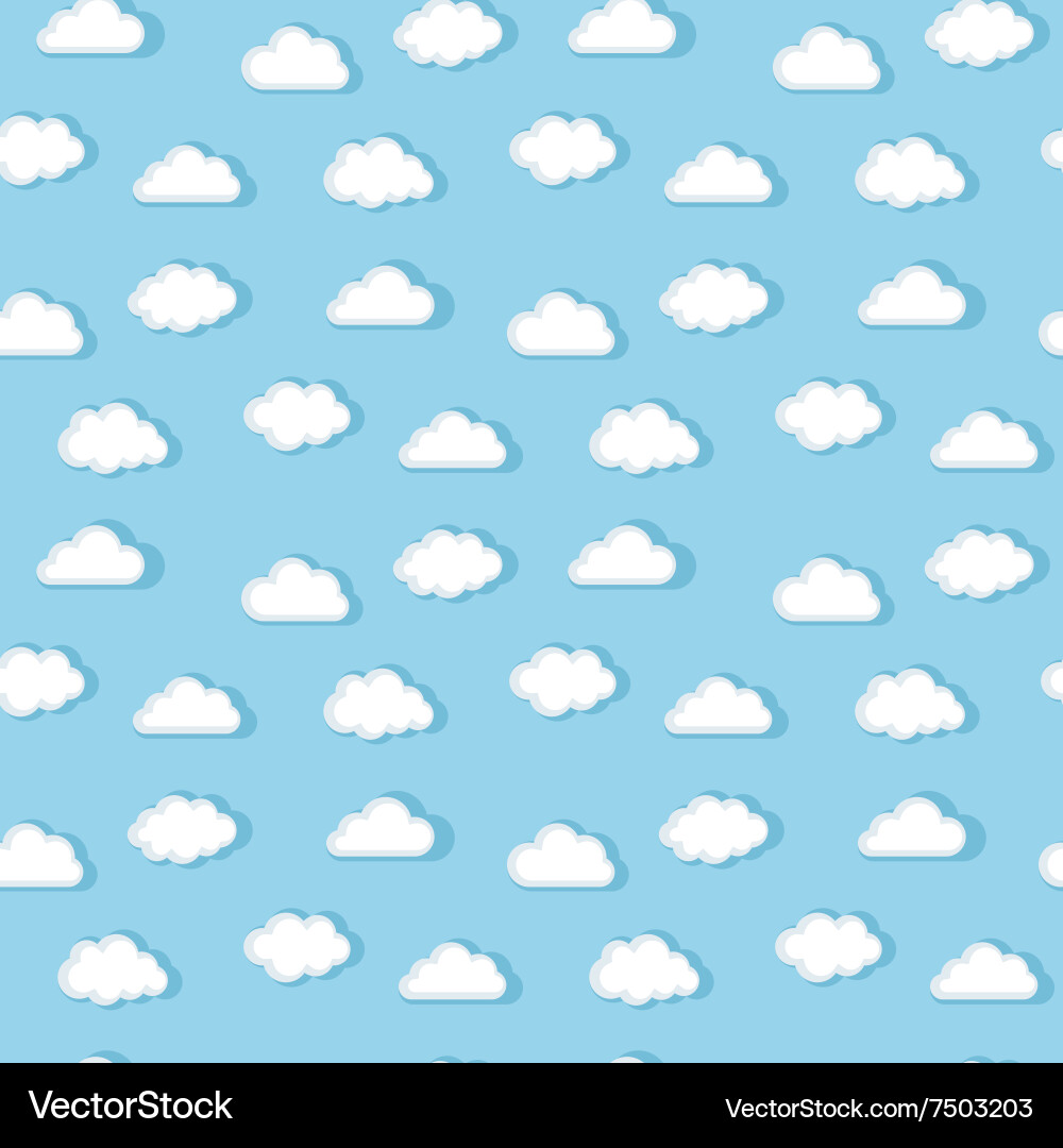 White clouds pattern Vector Image