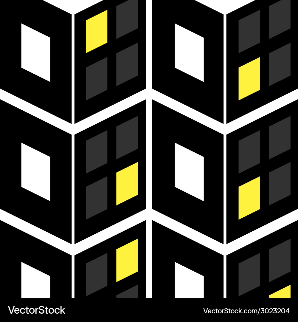 Abstract of building and window vector image