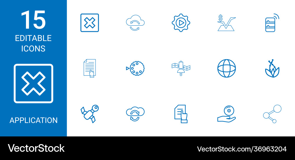 Anwendung Icons Anwendung Icons vektorbild