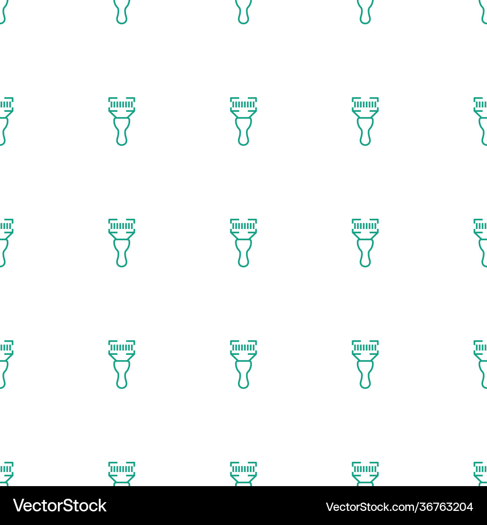 Bar code scanner icon pattern seamless white vector image