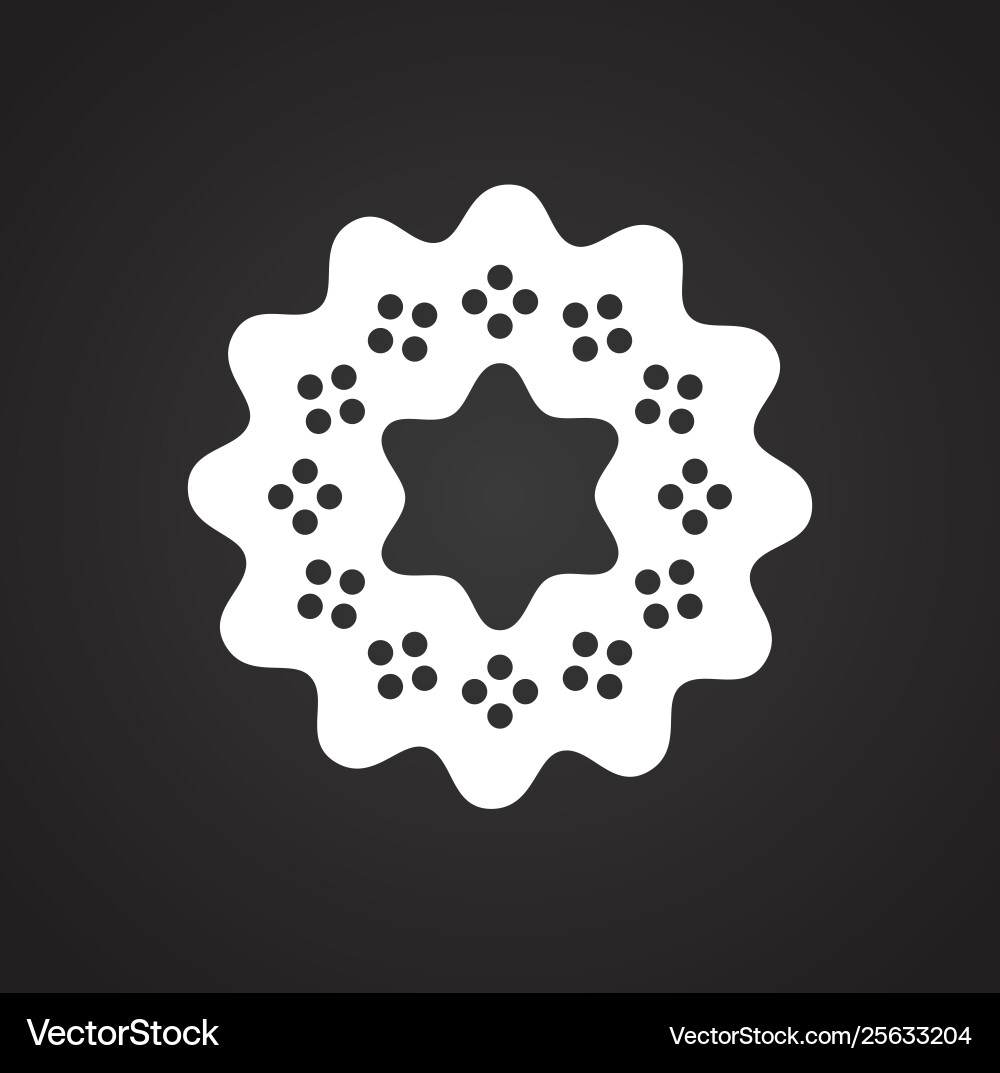 Cookie icon on background for graphic and web Cookie icon on background for graphic and web Vector Image