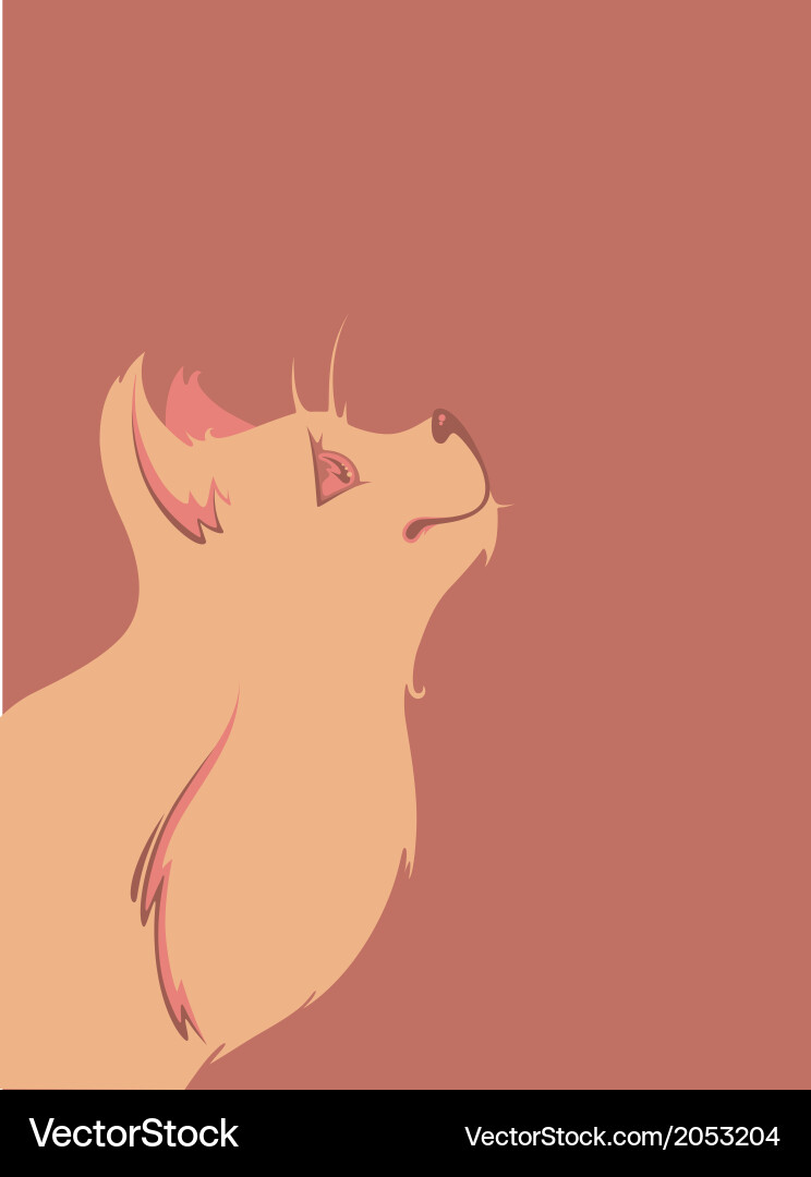 Cute Cat Background Vector Image