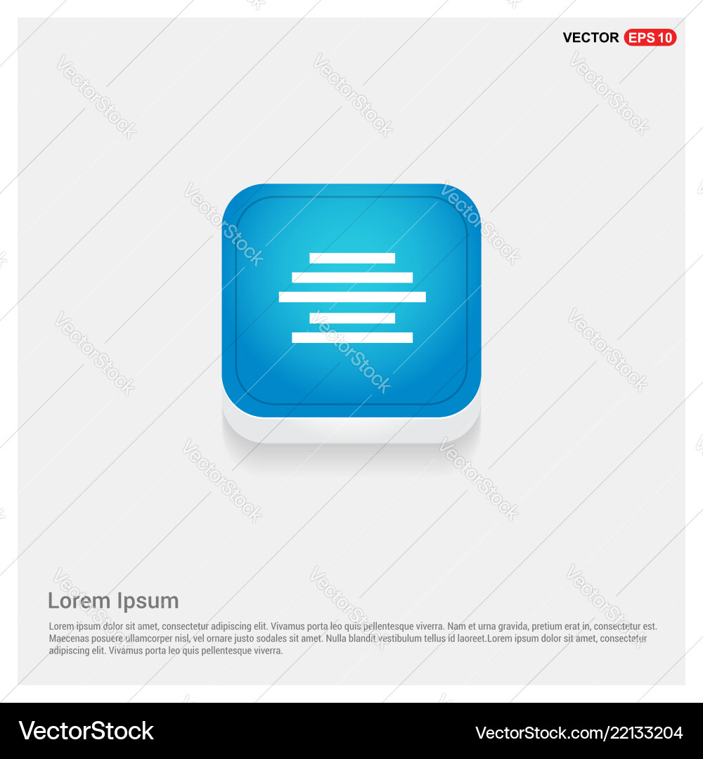Document align icon vector image
