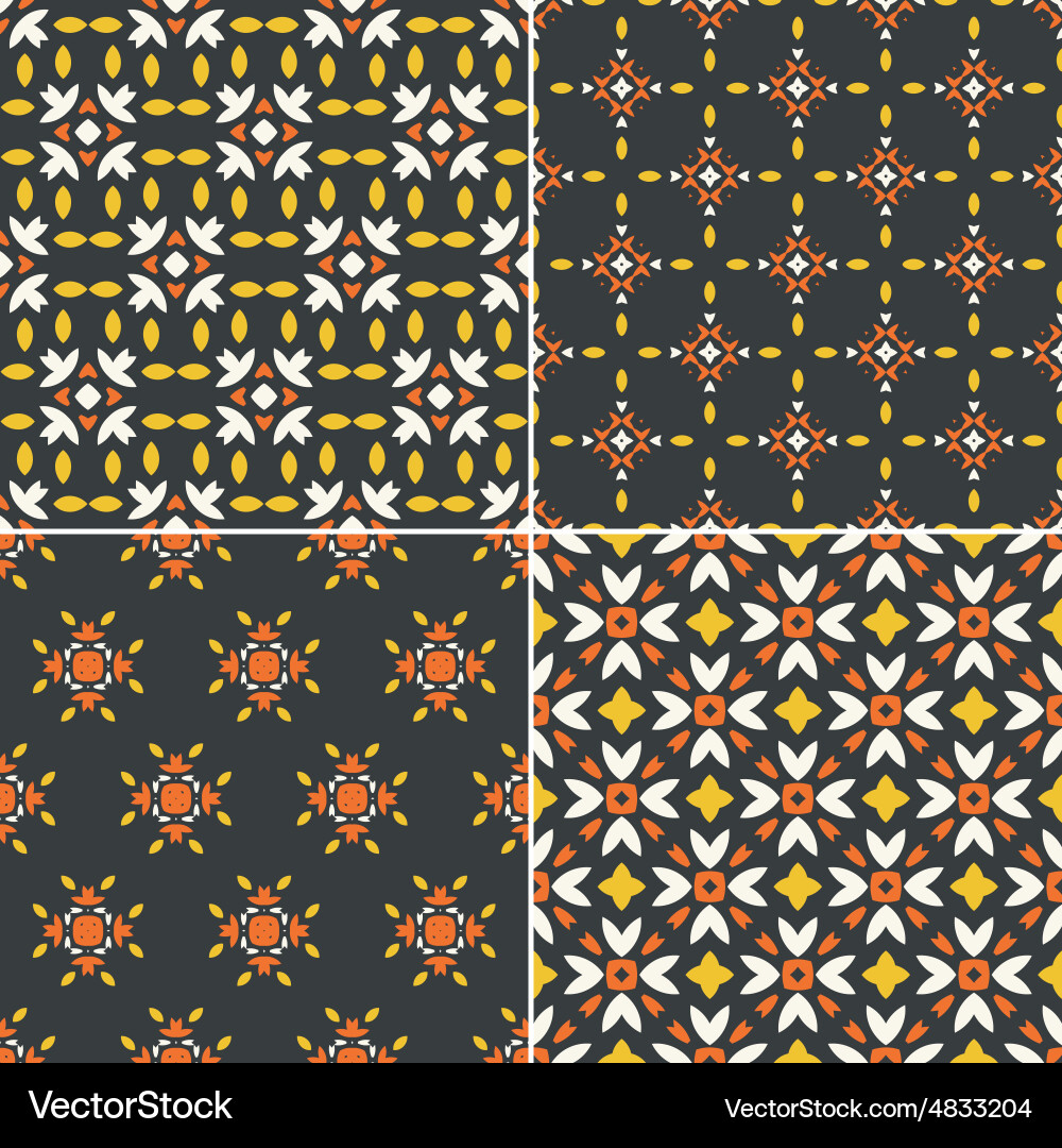 Geometric Pattern Set vector image