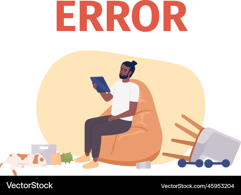 Internet connection keeping dropping empty state Internet connection keeping dropping empty state vector image