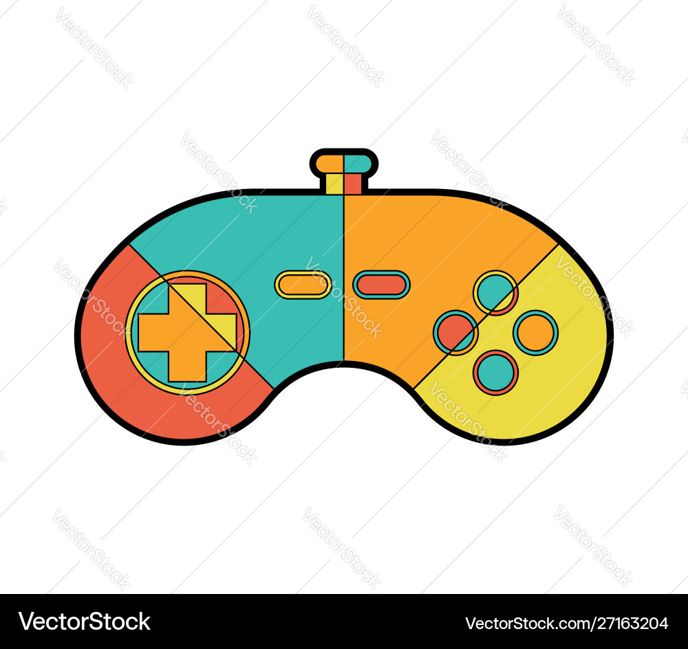 Joystick isolated gamepad game controller Joystick isolated gamepad game controller vector image