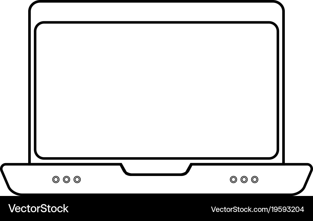 Laptop computer icon image vector image