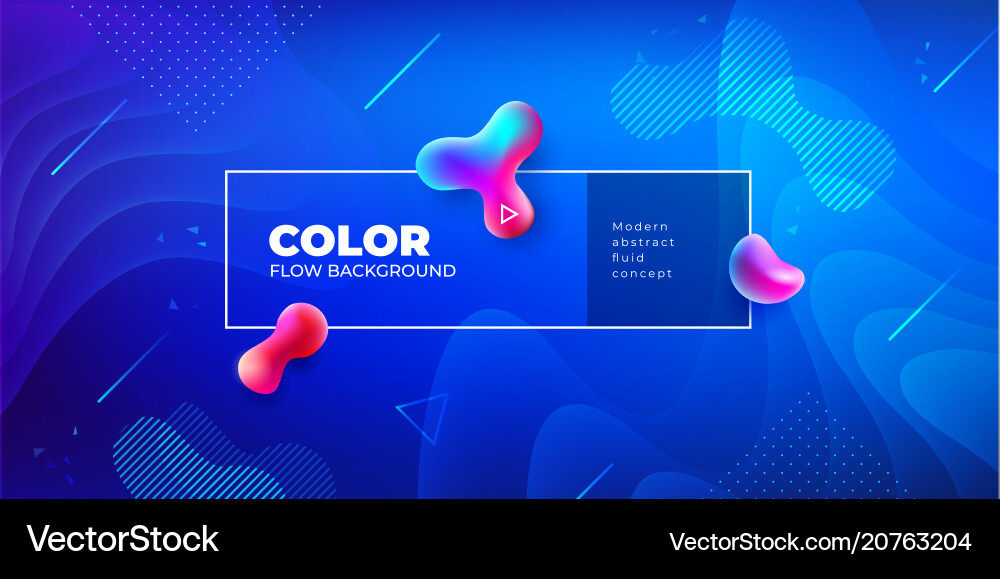 Liquid color background design fluid gradient vector image