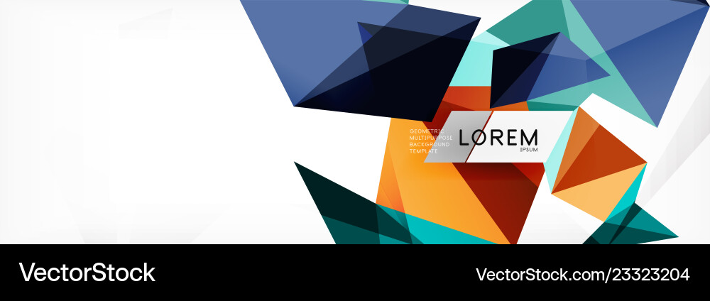 Mosaic triangular low poly style abstract Mosaic triangular low poly style abstract vector image
