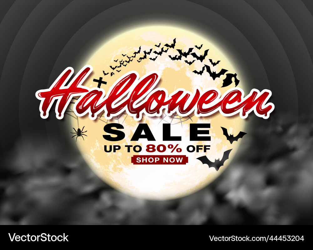 Rabatt-Banner halloween Rabatt-Banner halloween vektorbild