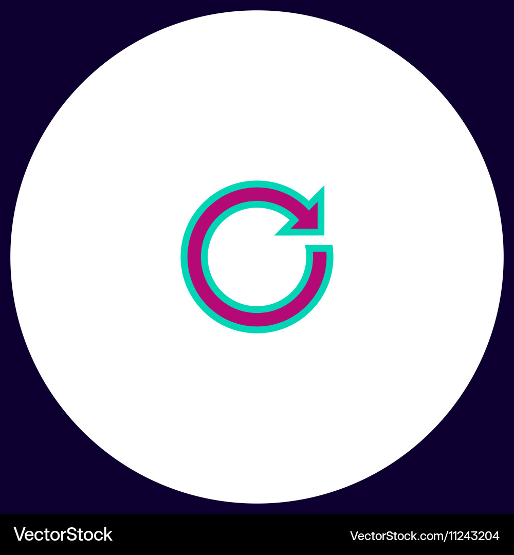 Reset computer symbol Reset computer symbol vector image