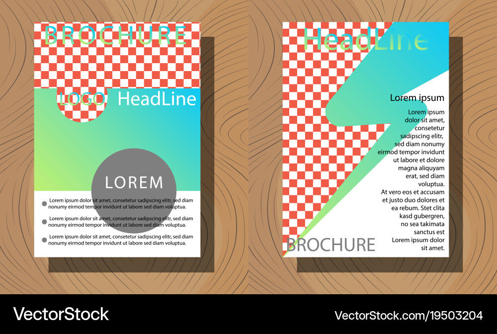 Set of layout background for art template vector image