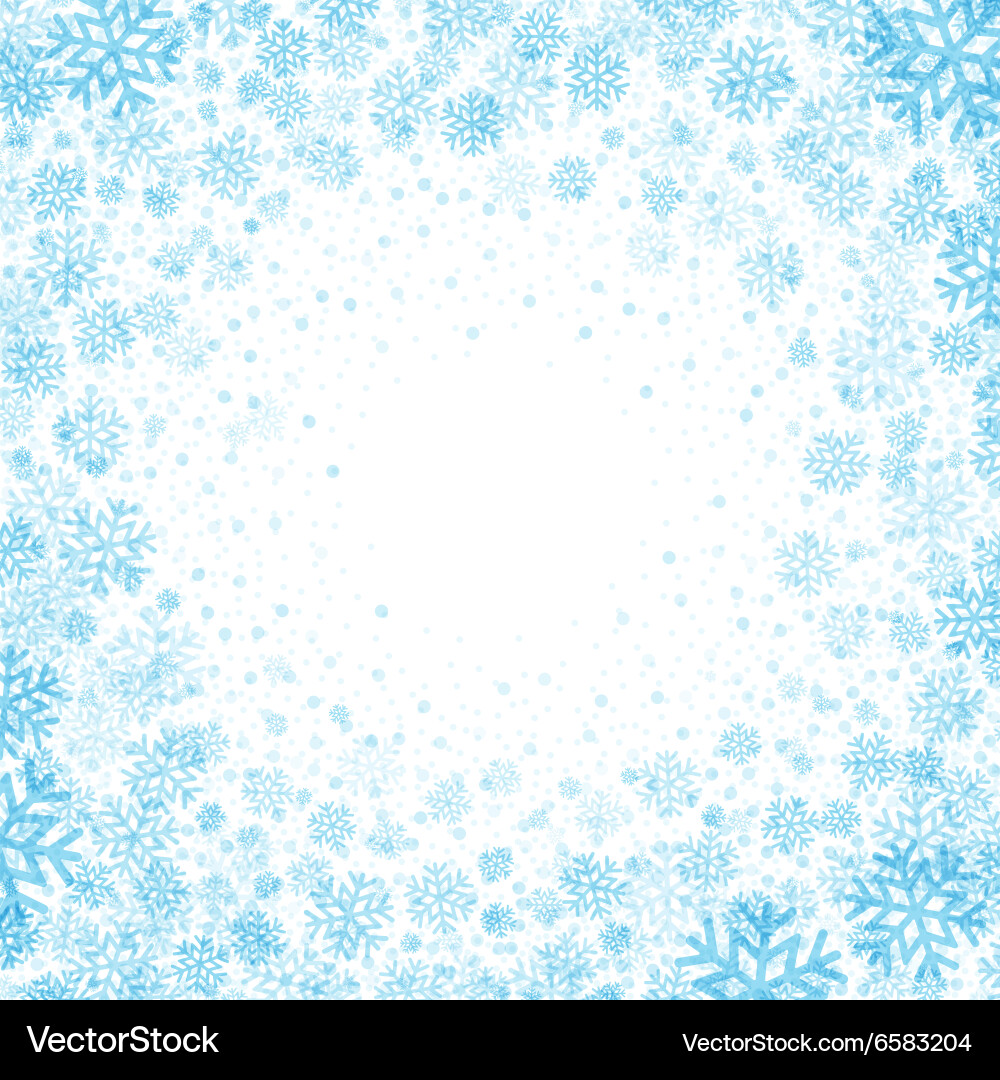 Winter Snowflake Background Royalty Free Vector Image