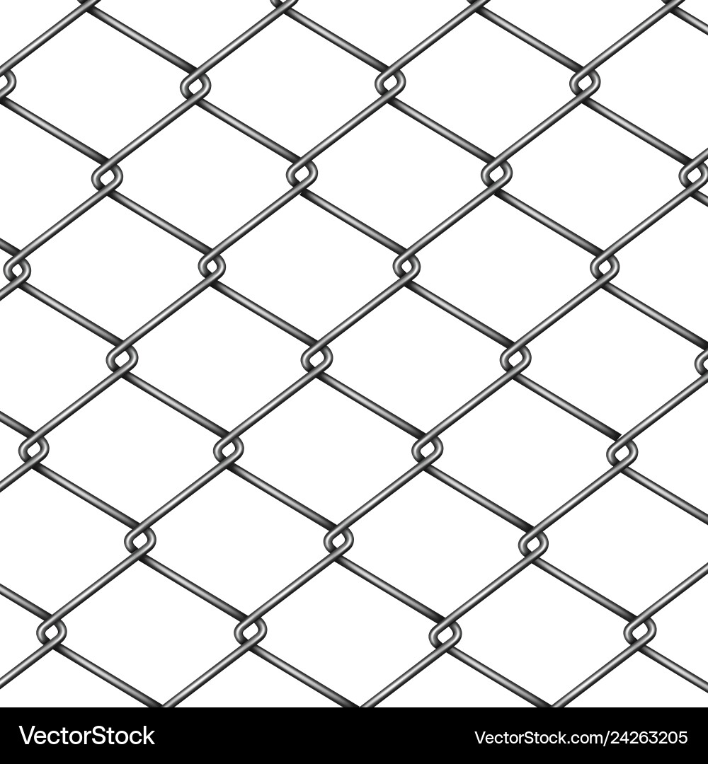 3D Chain-Link Fence Pattern vector image