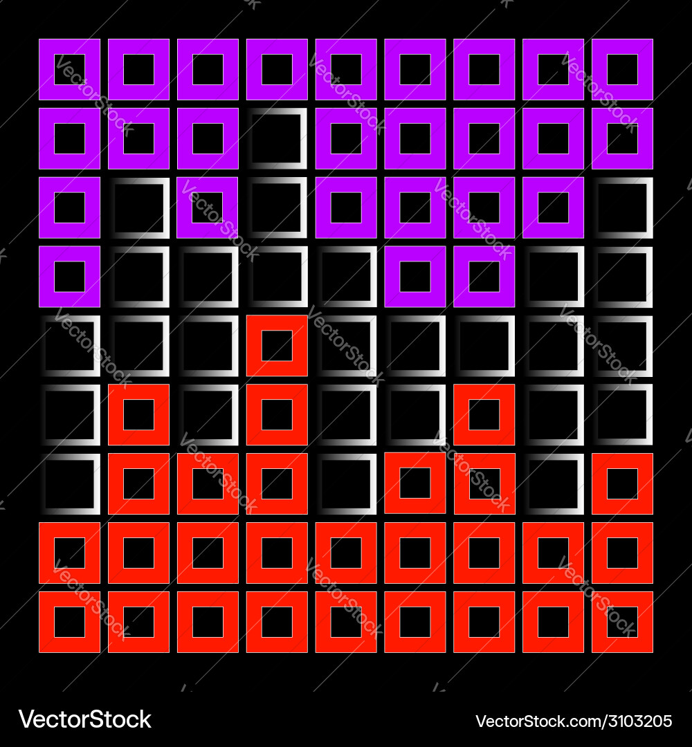 Abstract composition with squares vector image