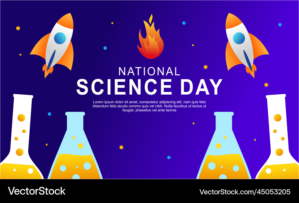 Gradient science twitch background design template vector image