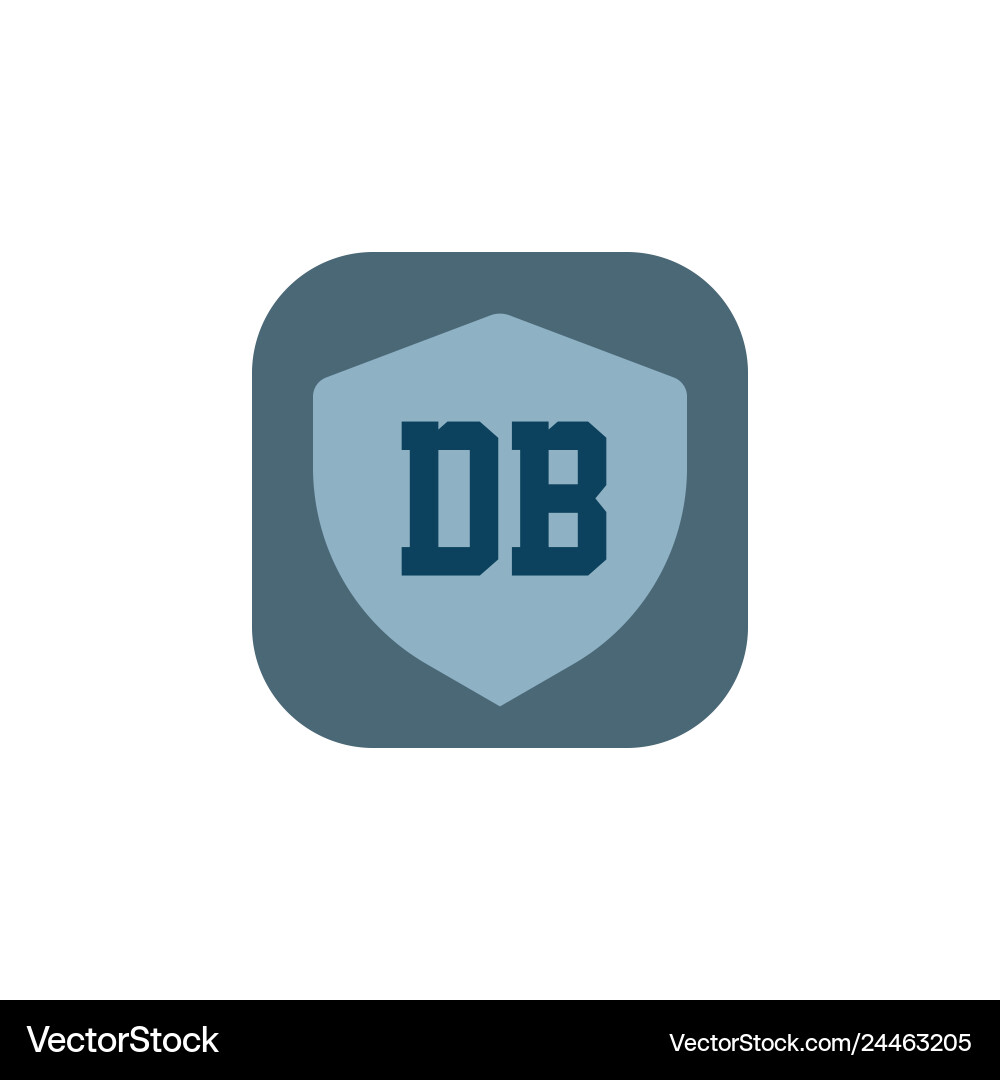 Initial letter logo db template design Vector Image