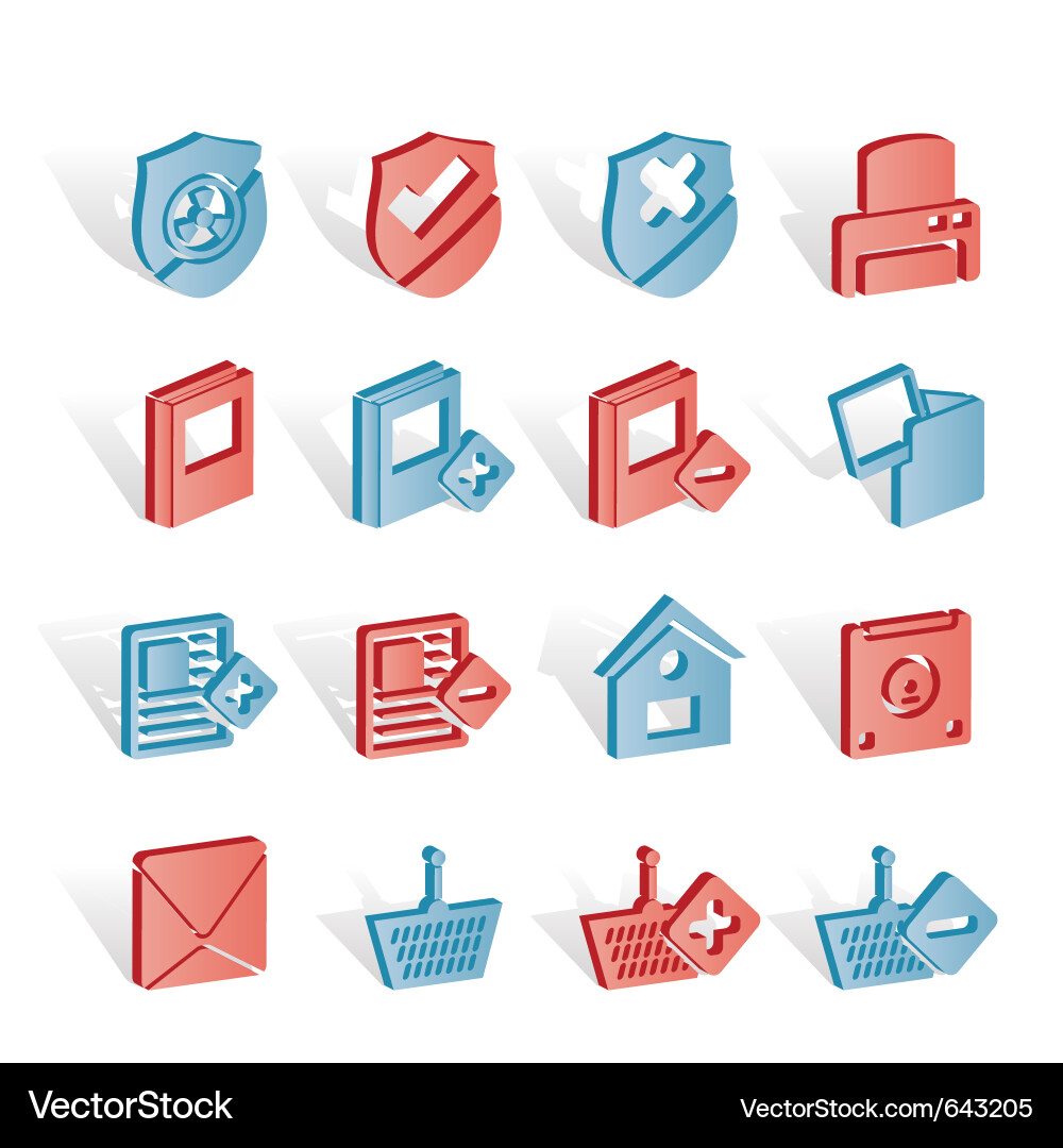 Internet and website buttons icons Vector Image