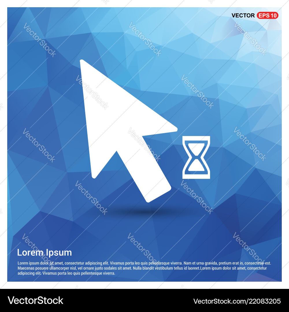 Loading Mouse Cursor Icon vector image