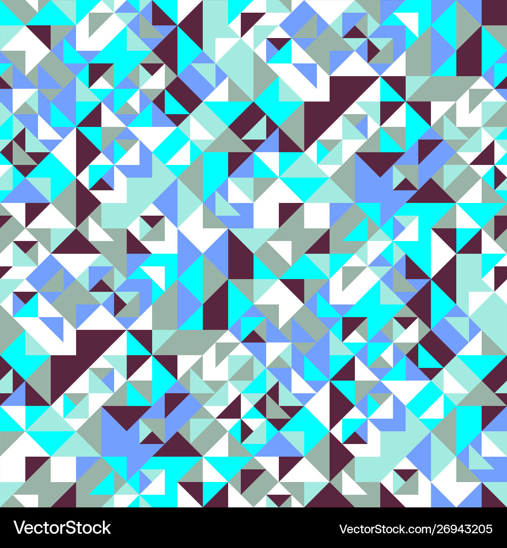 Mosaic triangle pattern background - abstract vector image