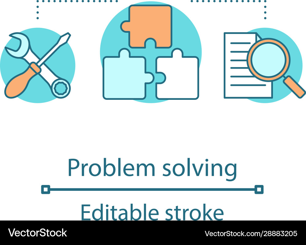 Problem solving concept icon vector image