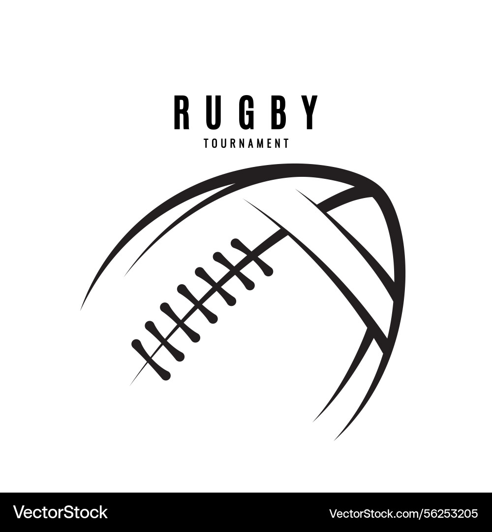 Rugby ball icons Rugby ball icons vector image