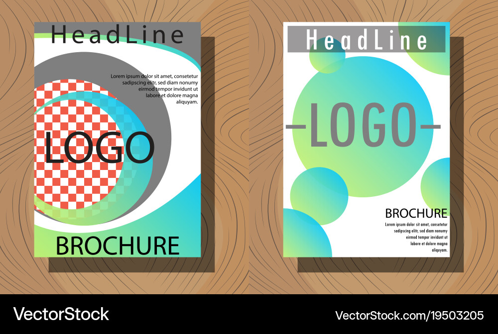 Set of layout background for art template Vector Image