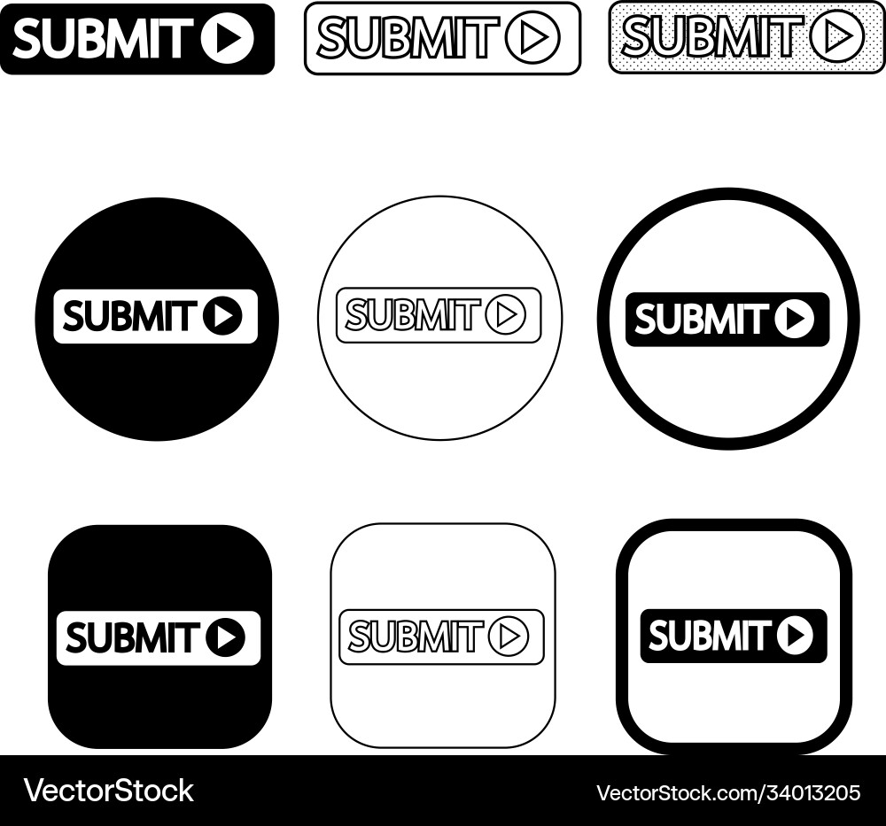 Simple submit icon sign design vector image