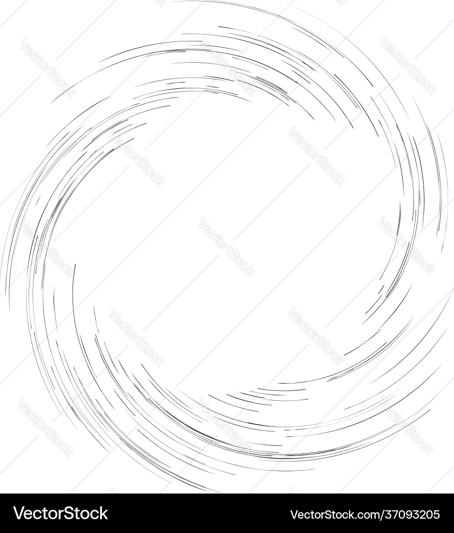 Spiral swirl twirl design element rotating radial Vector Image