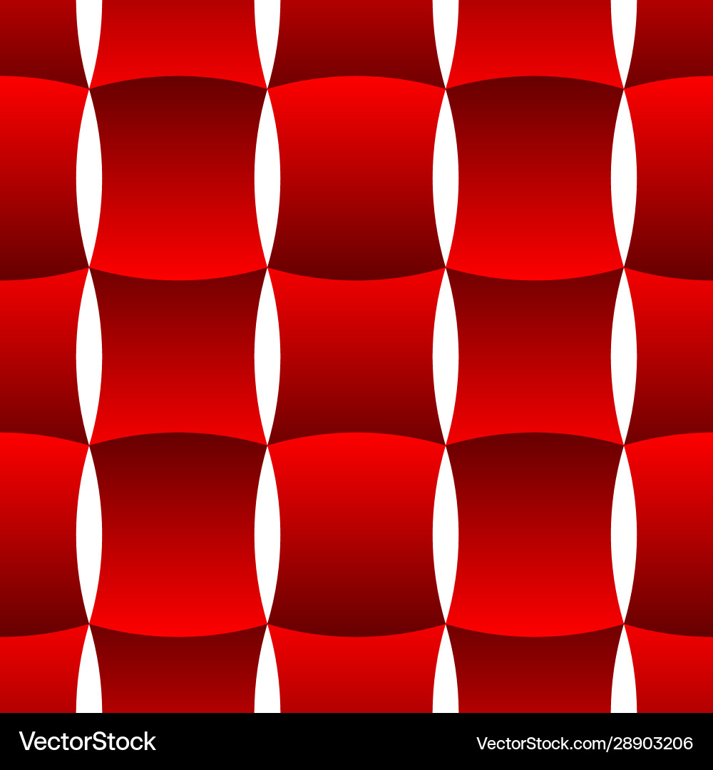 3d curve tile seamless pattern red 002 Vector Image