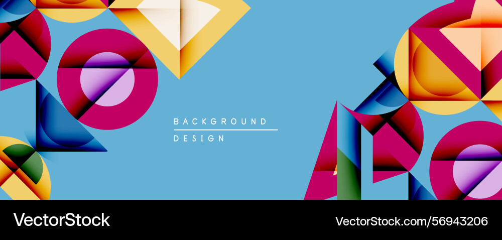 Abstract geometric shapes overlap creating Abstract geometric shapes overlap creating Vector Image