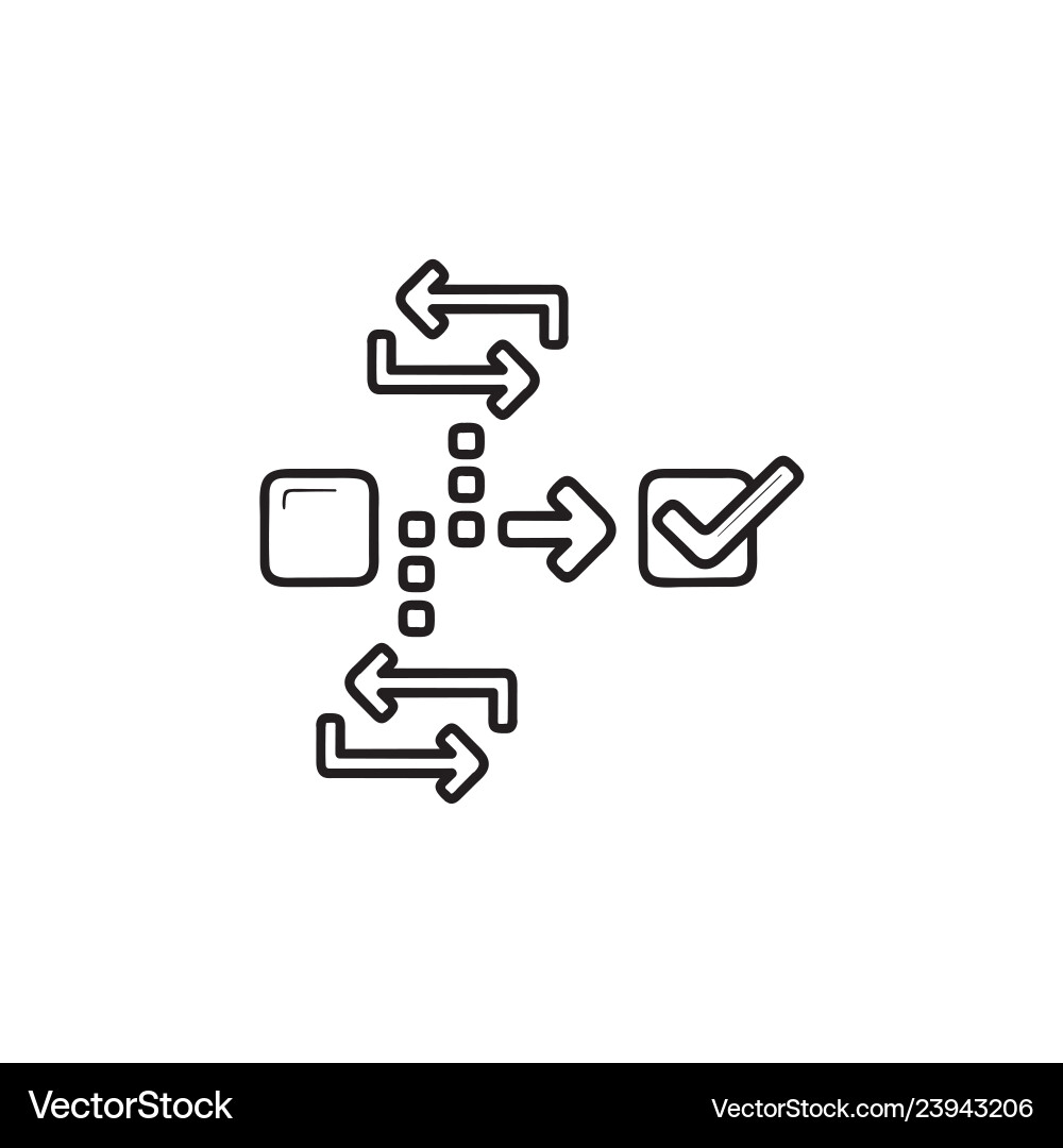 Agile Scrum Project Workflow vector image