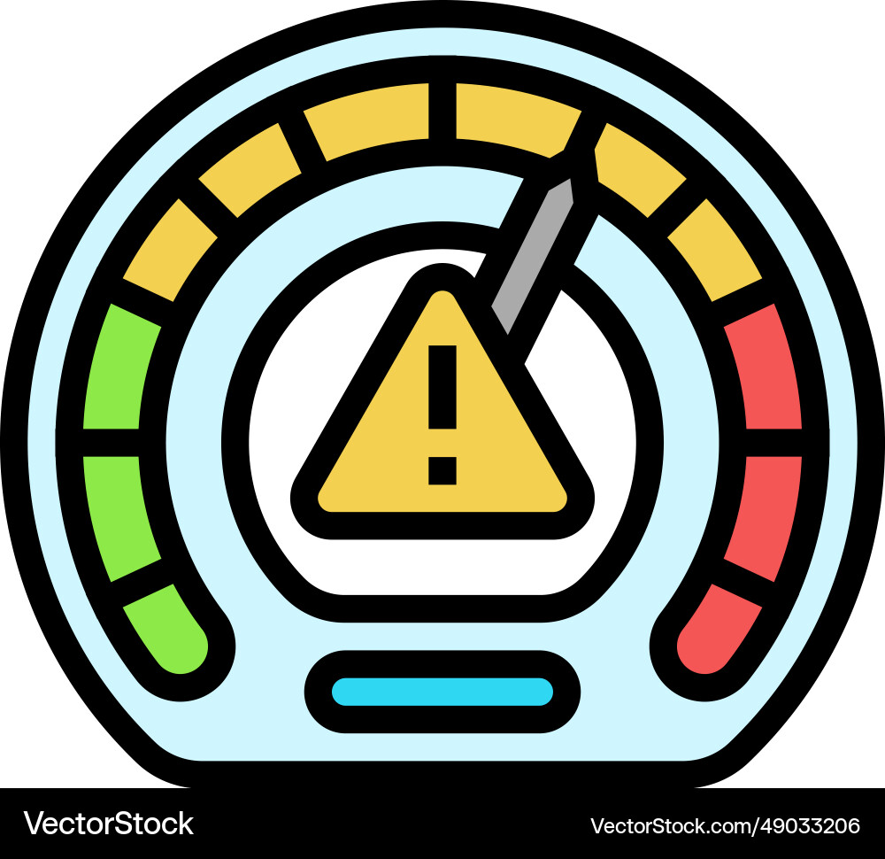 Assessment framework risk color icon Assessment framework risk color icon vector image
