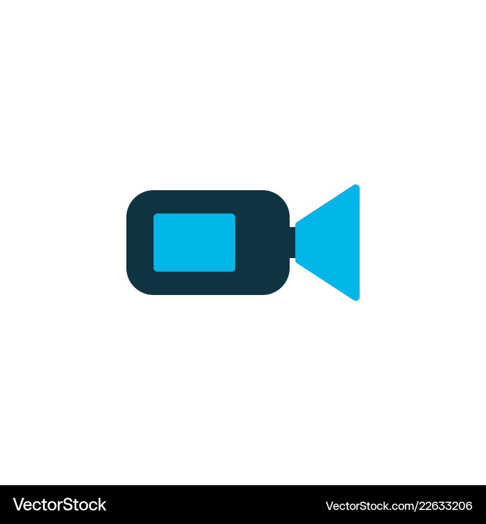 Camcorder icon colored symbol premium quality Camcorder icon colored symbol premium quality vector image