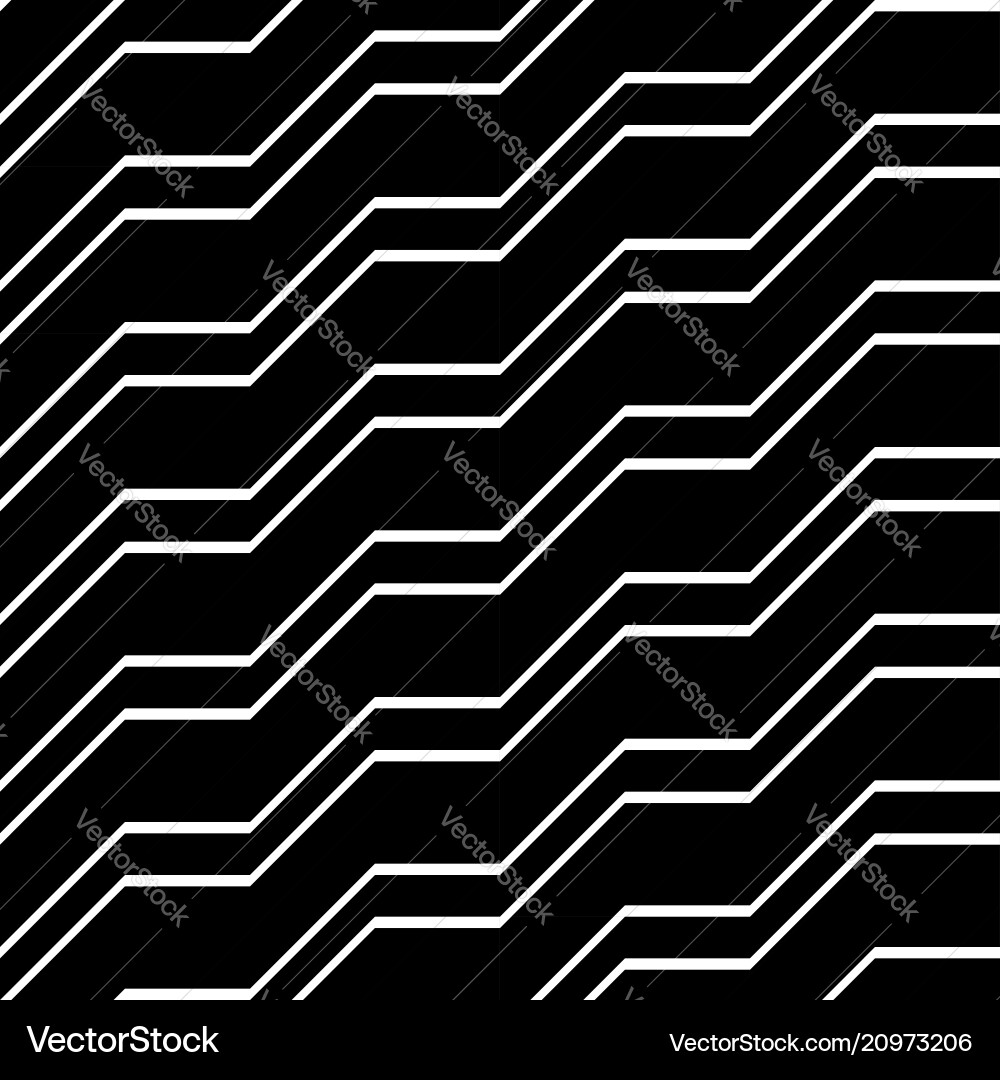 Design seamless monochrome zigzag pattern Vector Image