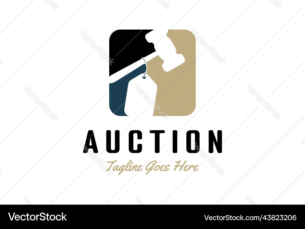Gavel hammer helve blow with price tag Gavel hammer helve blow with price tag Vector Image
