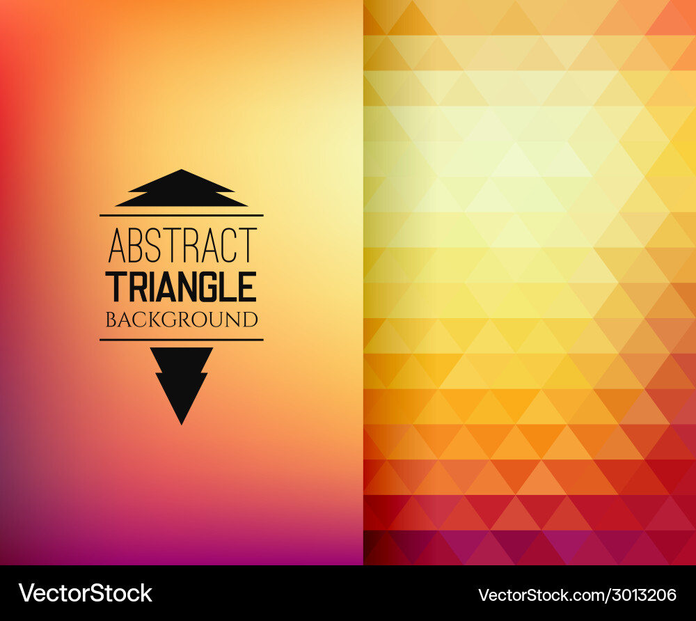Geometric Mosaic Triangle Pattern vector image
