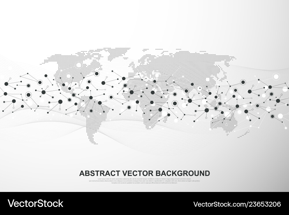 Globale Strukturnetzwerke und Datenverbindung Globale Strukturnetzwerke und Datenverbindung vektorbild