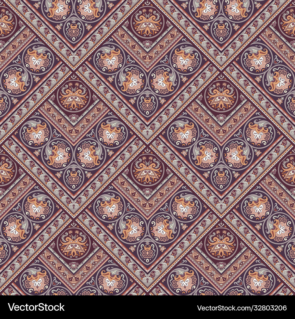 Nature patch pattern mosaic background Nature patch pattern mosaic background vector image