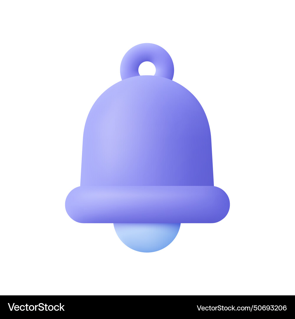 Notification ringing bell alert alarm Royalty Free Vector