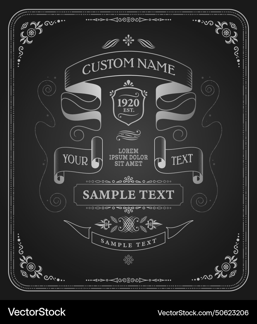 Retro design chalkboard composition Royalty Free Vector