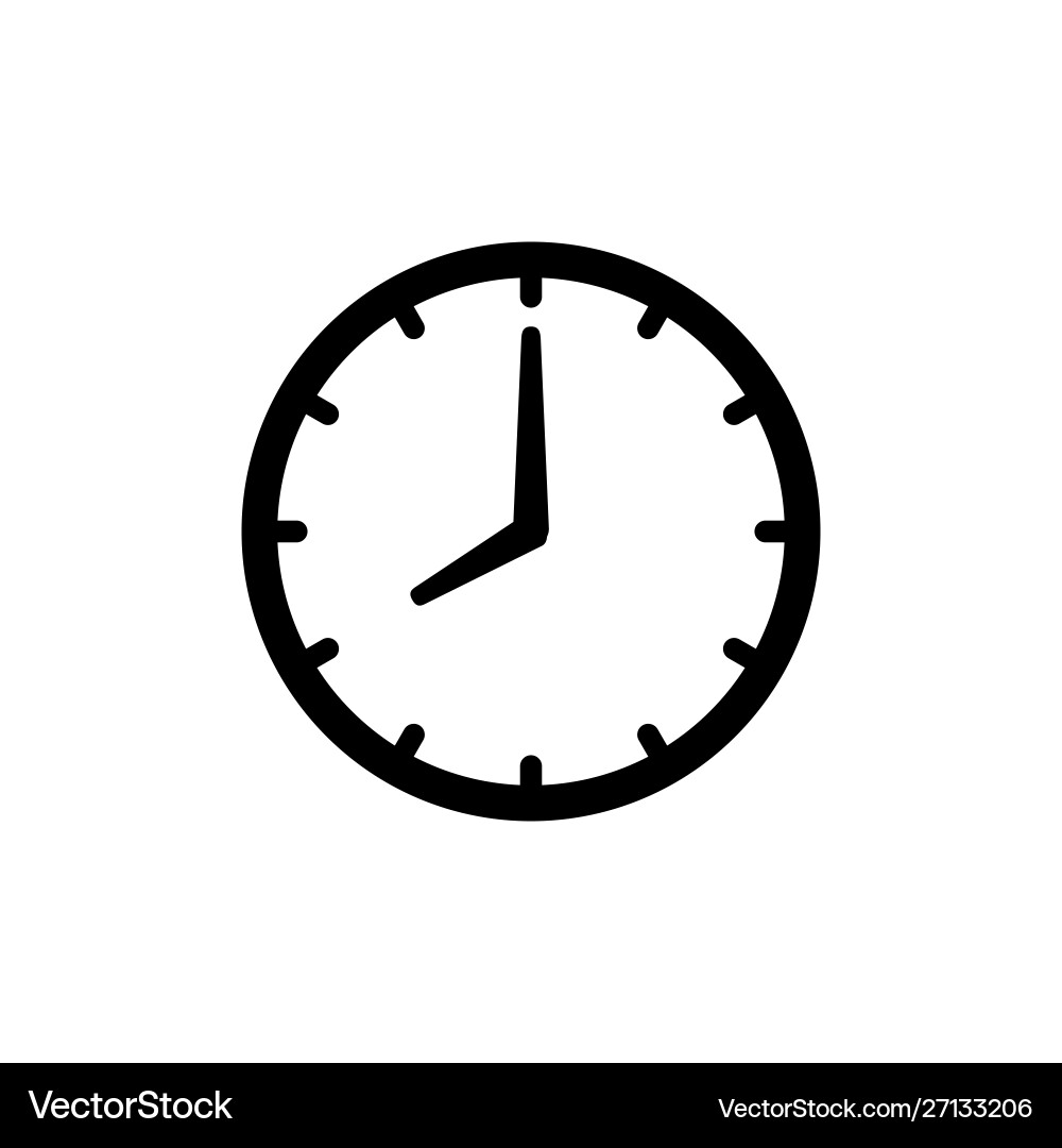 Timer clock icon ui simple style flat vector image