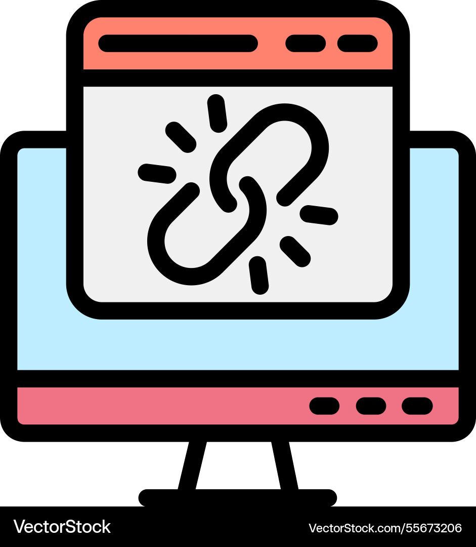 Web link icon design Vector Image