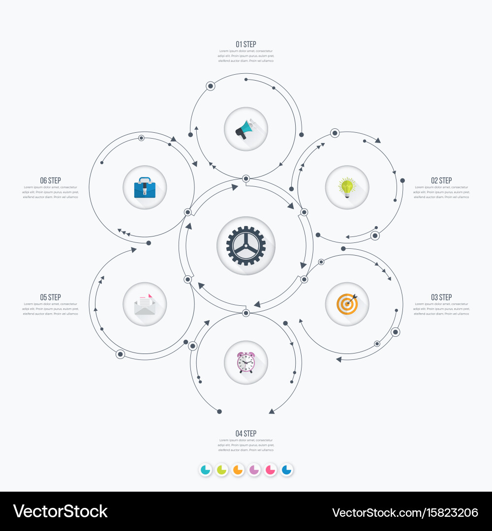 Workflow & Diagram Template Vector Image