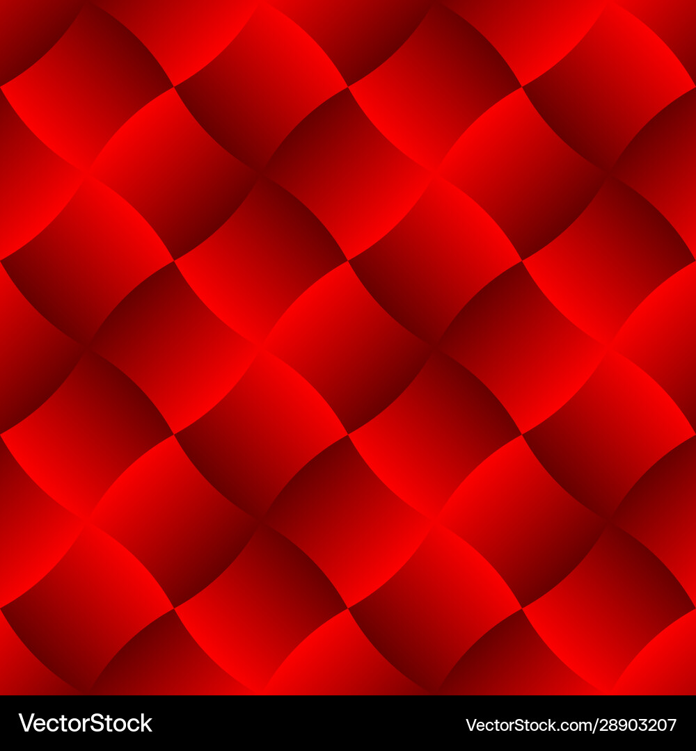 3d curve tile seamless pattern red 003 vector image